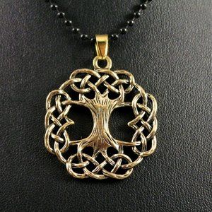 Alloy Celtic Tree of Life Pendant Necklace